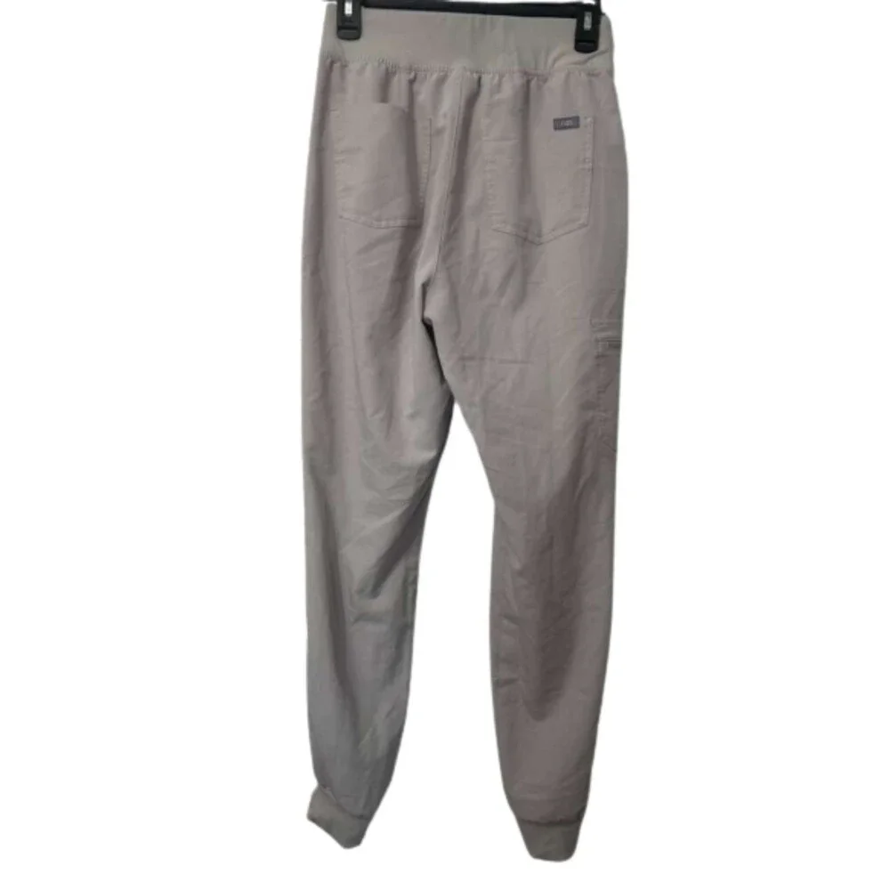 Figs Jogger Scrub Pants Men's Small Beige Cargo Work Casual Technical